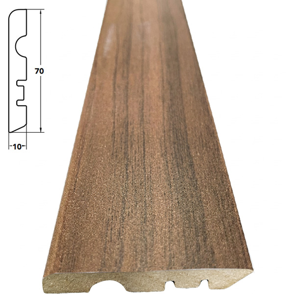 Pircher Battiscopa in MDF Noce MM10X70X2400 - PIRCHER OBERLAND - Immagine 3